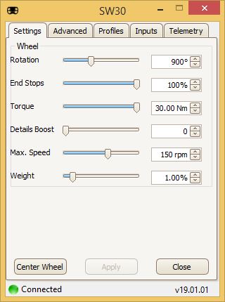 SW30 (30Nm Direct Drive Wheel)